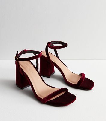 New look deals maroon heels