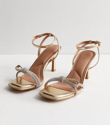 Rose gold hotsell thick heel shoes