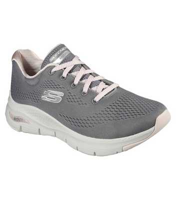 Skechers Grey Arch Fit Mesh Trainers