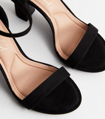Public Desire Black Embellished Bow Stiletto Heel Sandals | New Look