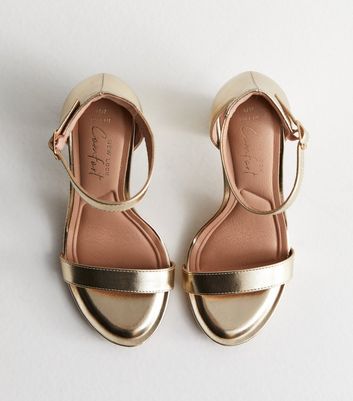 Rose gold heels comfortable sale