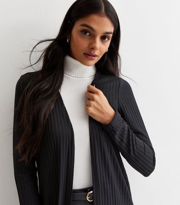 Black fine shop knit cardigan