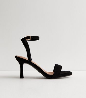 New look wide hot sale fit black sandals