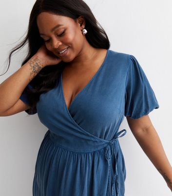 New look curve wrap dress best sale