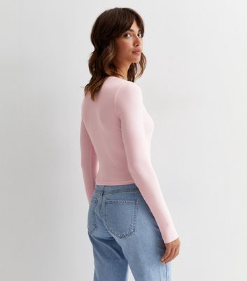 Baby pink 2024 wrap top