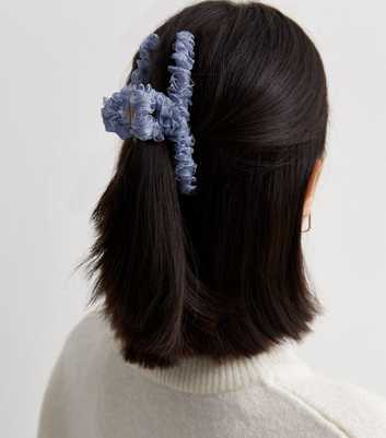 Blue Tulle Hair Claw Clip