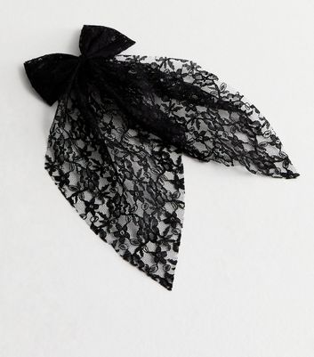 Black lace hair sale accessories