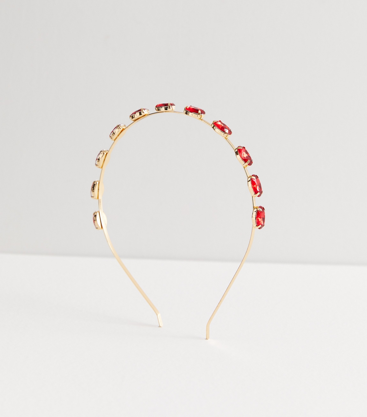 Red Gem Headband New Look