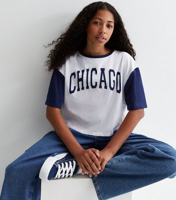Girls White Cotton Chicago Logo T-Shirt New Look