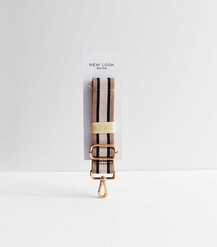 Light Brown Stripe Bag Strap