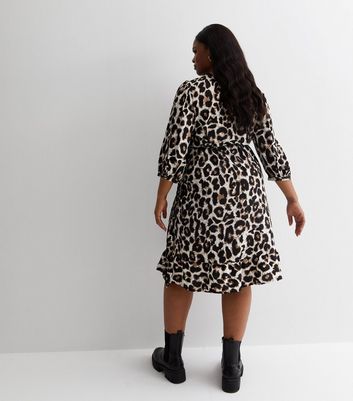 Only leopard shop print dress