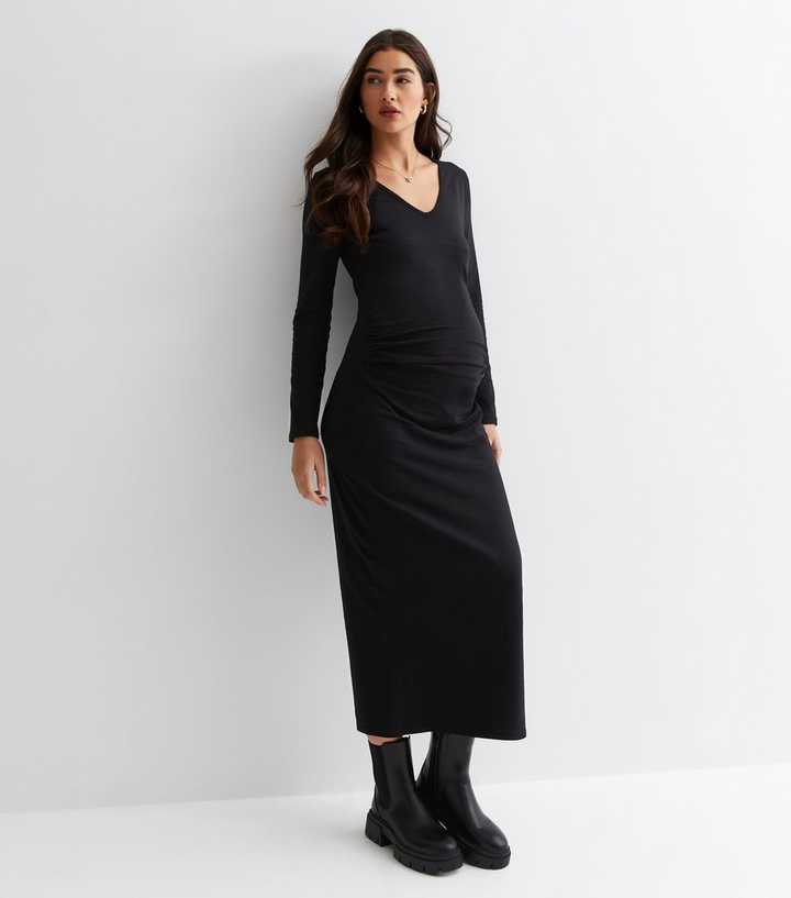 long sun dress Summerlin Lace Maxi Dress - Black Sundress