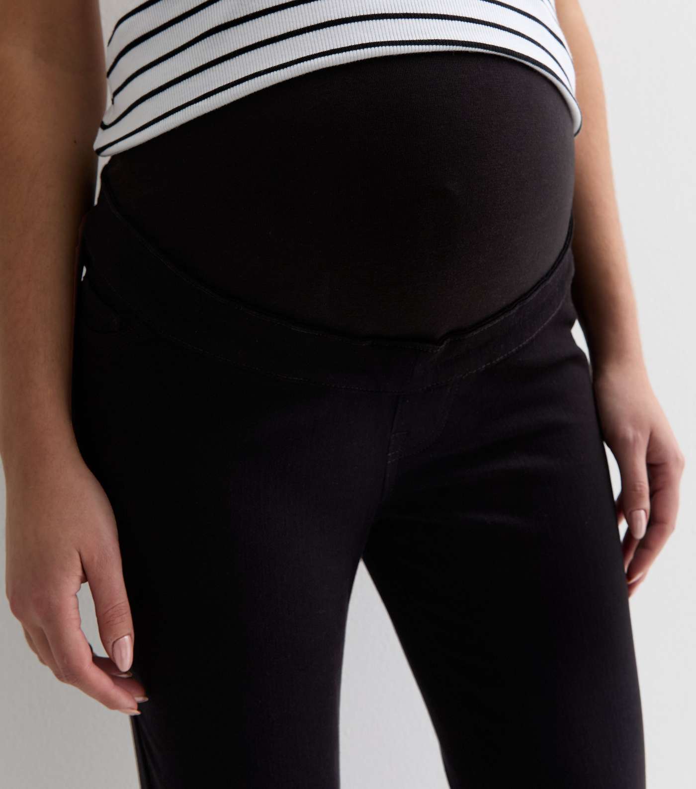 Maternity Black Over Bump Lift & Shape Jenna Jeans Image 2