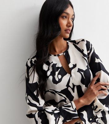 keyhole neckline blouse