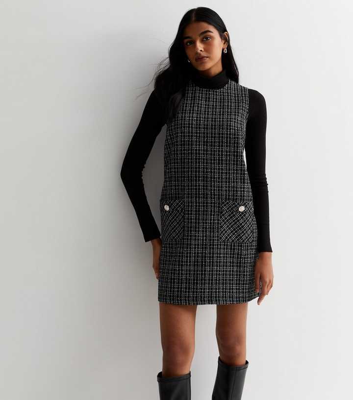 boucle pinafore