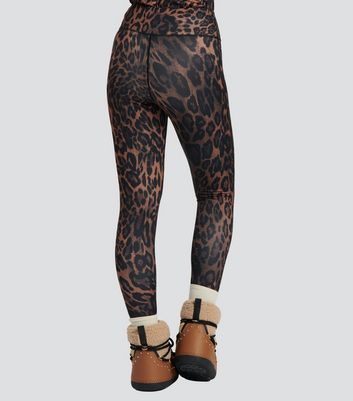 Leopard print leggings new look sale