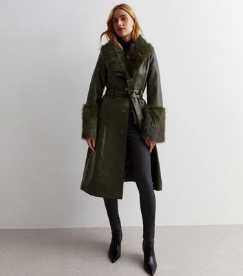 Faux leather outlet coats & jackets