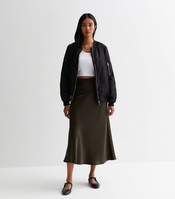 New look a line midi outlet skirt