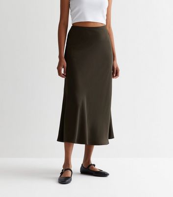 Olive green skirts outlet navy blue