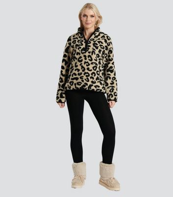 Leopard clearance snow boots