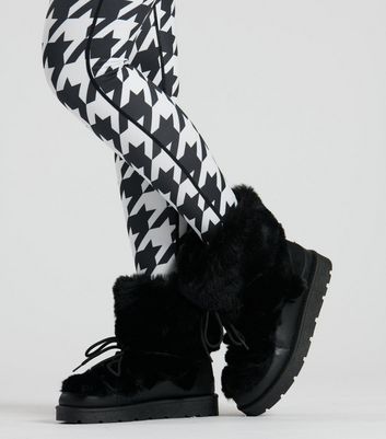 Lace up winter 2025 boots with fur