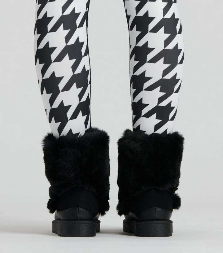 new look fur boots