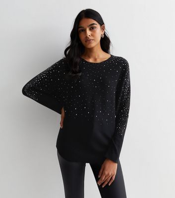 Fine knit sparkle outlet jumper