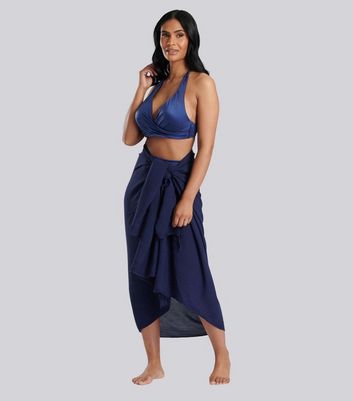 Navy sarong sales skirt