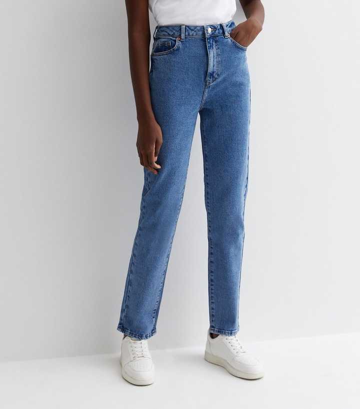 Tall Blue Ankle Grazing Hannah Straight Leg Jeans