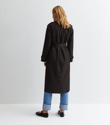 Black belted longline coat online