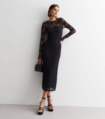 Next black 2024 lace dresses