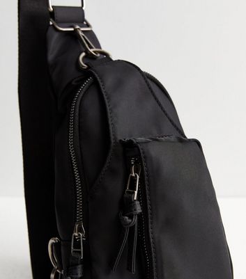 Black Sling Cross Body Bag New Look