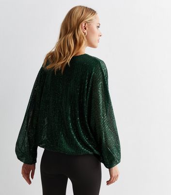 Blue green hotsell sequin top