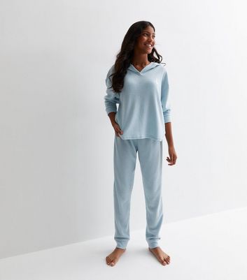 Blue fleece online pyjamas