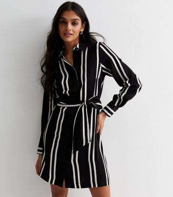 New look clearance striped shirt dress