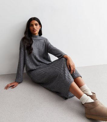 Dark grey sweater sales dress