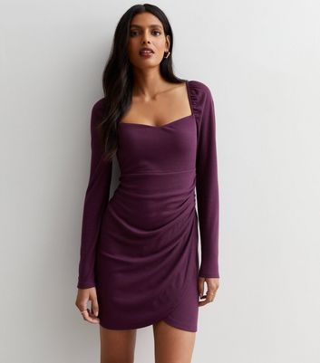 Lilac square shop neck dress