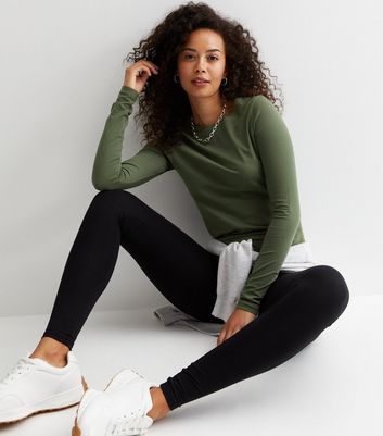 Black long sleeves sales and khaki pants