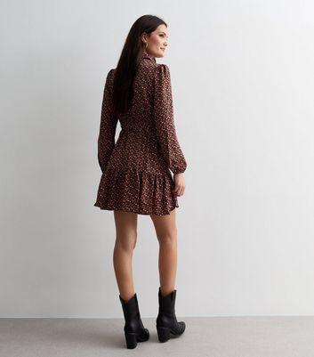 Rust shirt dress sale