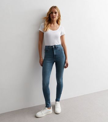 Blue Vintage Tint High Waist Hallie Skinny Jeans New Look