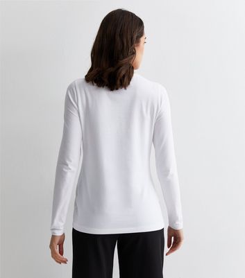 Maternity White Jersey Long Sleeve Top New Look