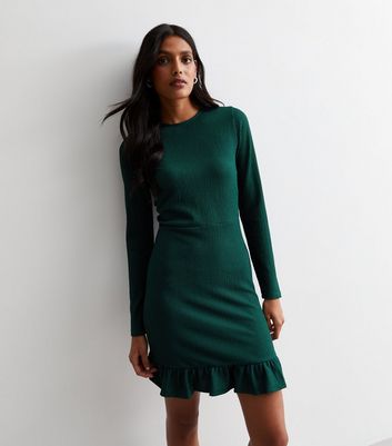 Frill hem outlet dress