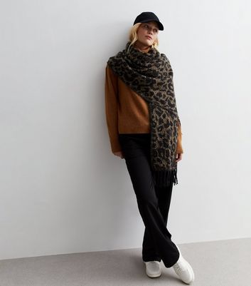 New look clearance leopard print scarf