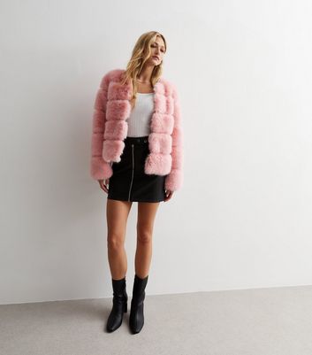 Faux pink clearance jacket