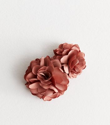Pink Corsage Barrette Hair Clip New Look