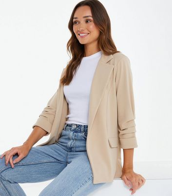 New look cream on sale blazer