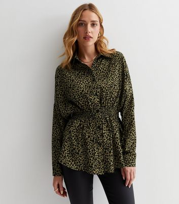 Leopard print outlet shirt womens uk