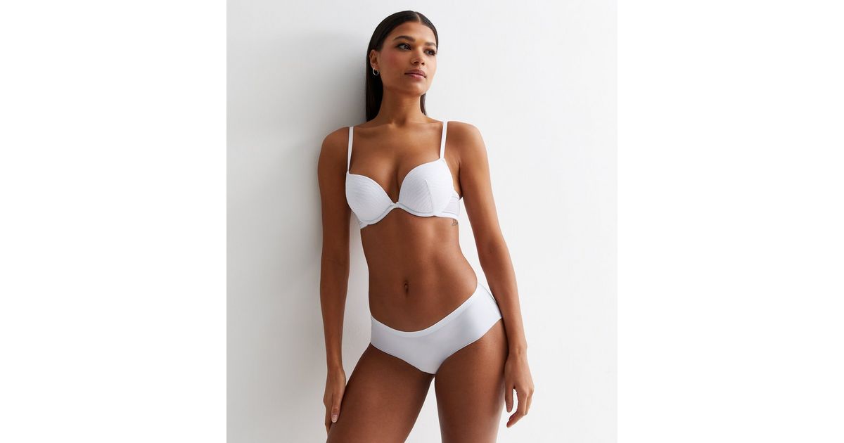 New Look essential push up bra in white