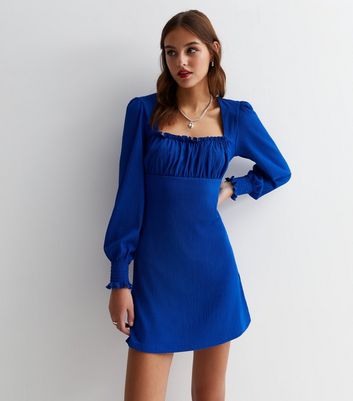 Mini dress square neck sale