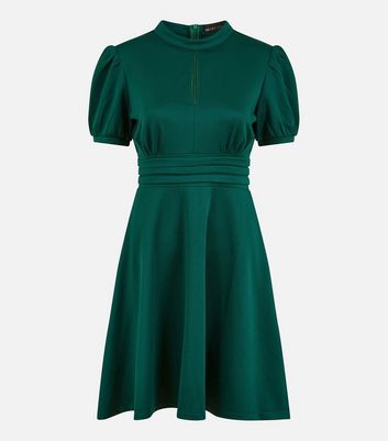 Dark green best sale skater dress